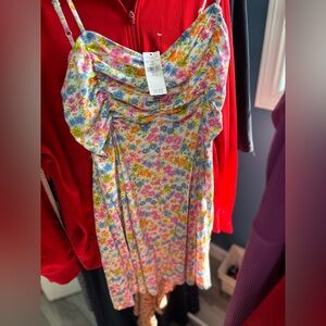 NWT American Eagle Outfitters Floral Dress - Blue, Pink, Orange